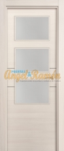 puerta interior lisa fresno 3 vidrieras 2 líneas