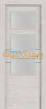 puerta interior lisa 3 vidrieras roble blanco
