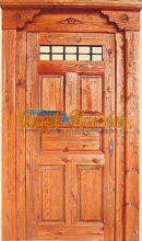 porton-calle-madera-rustico-artesanal-mensulas talladas-pino-emvejecida-artesanal-stock-ofertaentrada-puerta