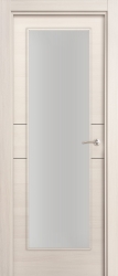 puerta interior moderna fresno 1 vidrio 2 líneas negras