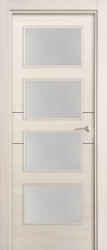 puerta interior lisa fresno 2 líneas 4 ventanas