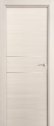 puerta interior lisa fresno líneas acero