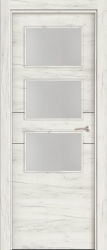 puerta interior 3 vidrieras roble ártico y líneas negras