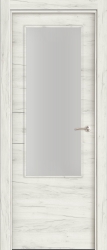 puerta interior moderna roble 1 vidriera lineas metal