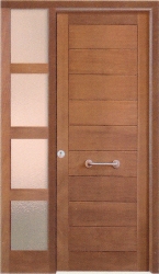 Puerta-moderna-iroko-fijo,montante,laterales-barata-oferta-calle-exterior a medida